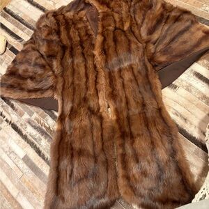 Luxurious real mink cape stole shawl wrap 
Vintage shiny and soft
